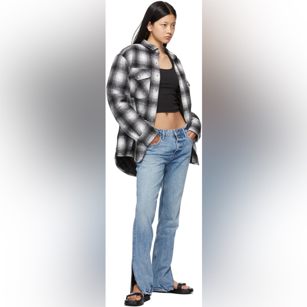GRLFRND JEANS The Hailey Low Rise Slim Boot with Slit Size 27